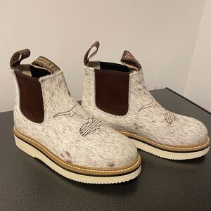 Unique Cowhide Ankle Boots